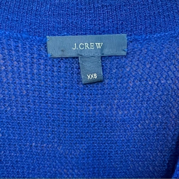 J. Crew Navy Semi-Sheer V-Neck Sweater, Size XX-Small - Picture 4 of 5